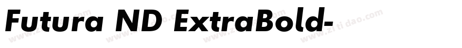 Futura ND ExtraBold字体转换